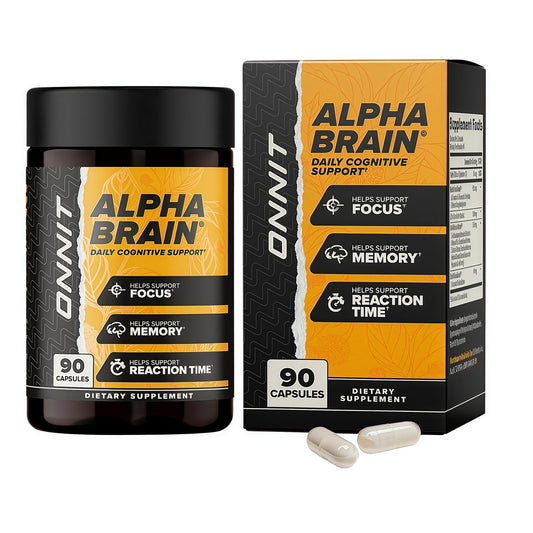 ONNIT Alpha Brain Nootropic Brain Supplement Capsules 90 Count